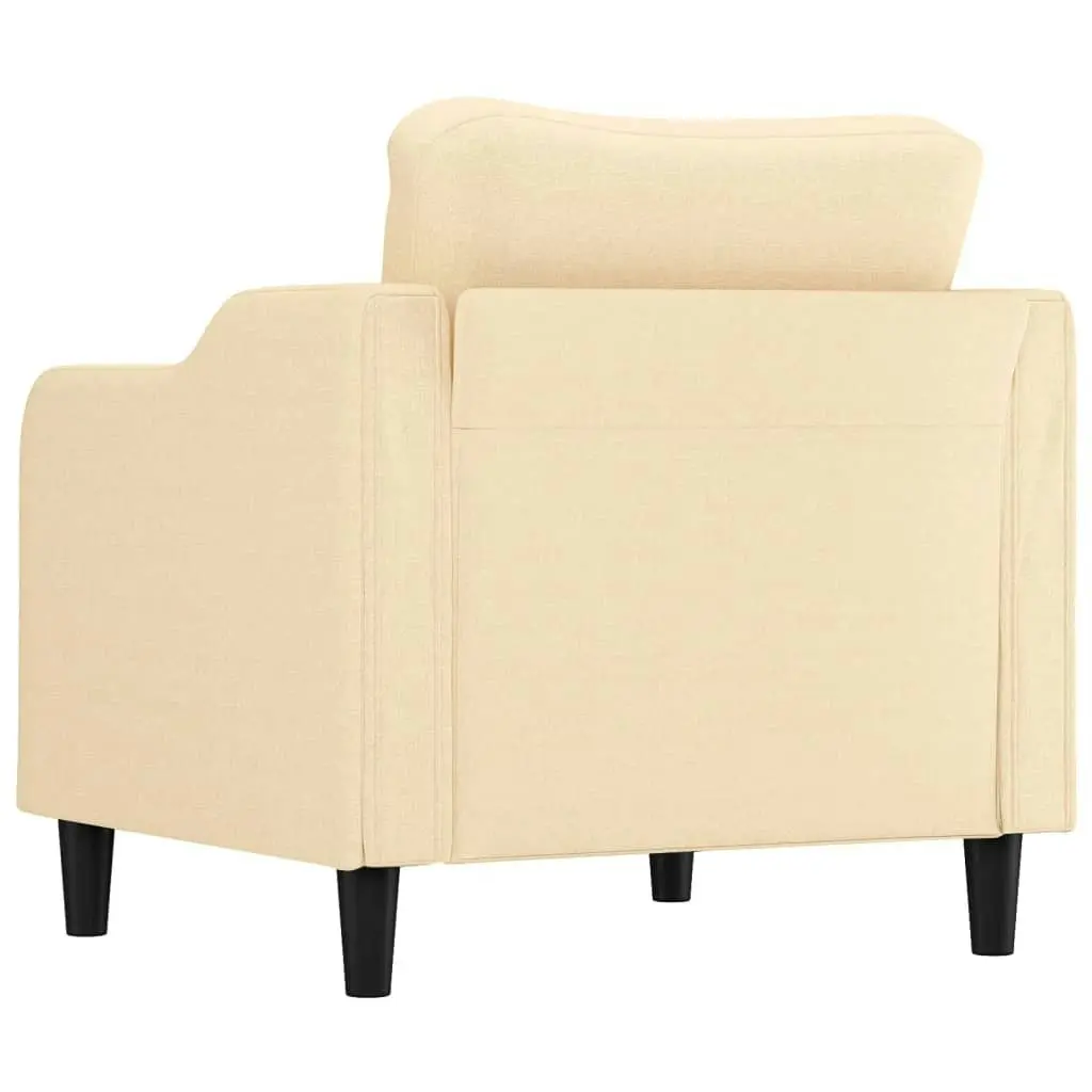 Sofa Chair Cream 60 cm Fabric 348931