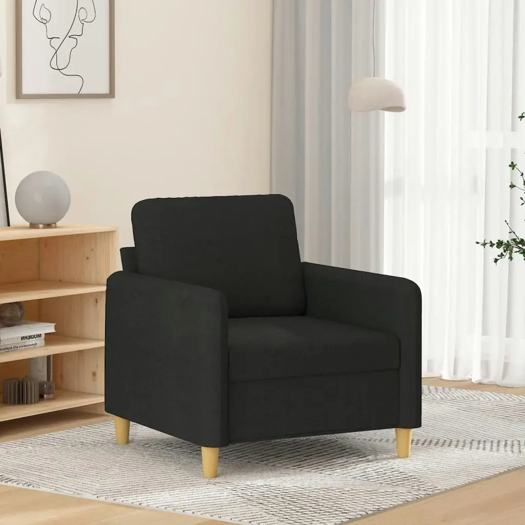 Sofa Chair Black 60 cm Fabric 359466