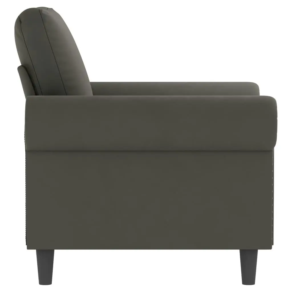 Sofa Chair Dark Grey 60 cm Velvet 349138