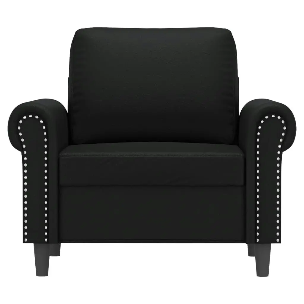 Sofa Chair Black 60 cm Faux Leather 359494