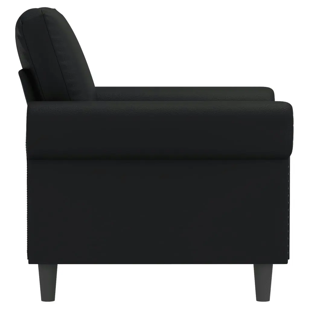 Sofa Chair Black 60 cm Faux Leather 359494