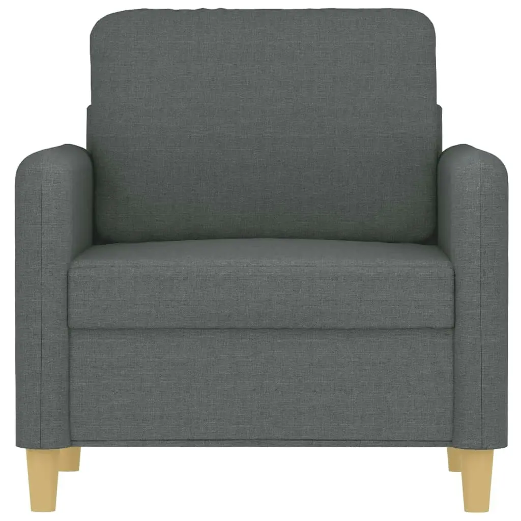 Sofa Chair Dark Grey 60 cm Fabric 359463