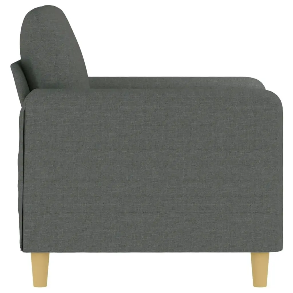 Sofa Chair Dark Grey 60 cm Fabric 359463