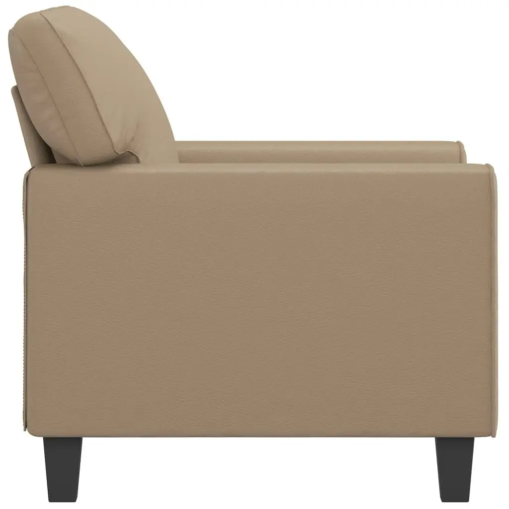 Sofa Chair Cappuccino 60 cm Faux Leather 359411