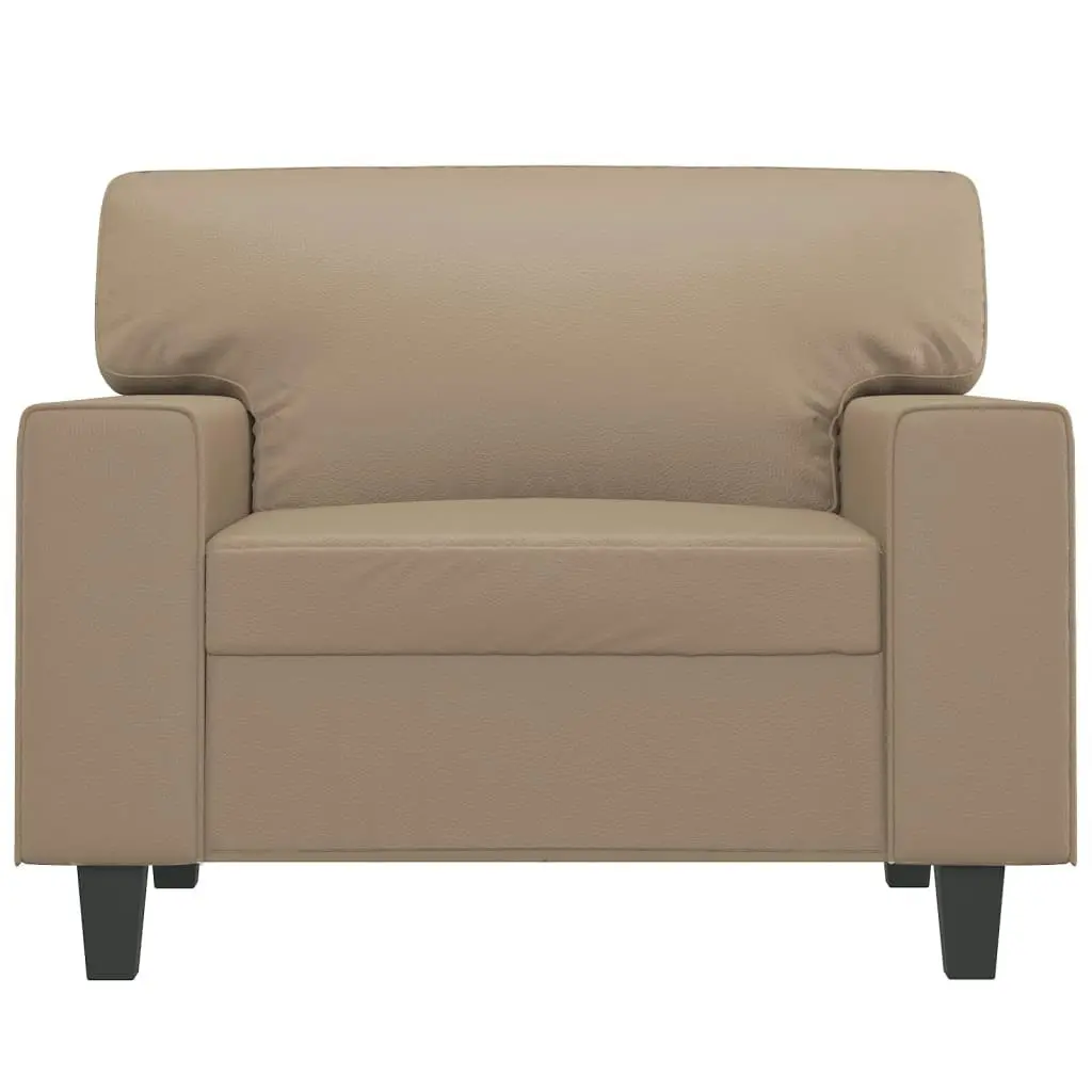 Sofa Chair Cappuccino 60 cm Faux Leather 359411