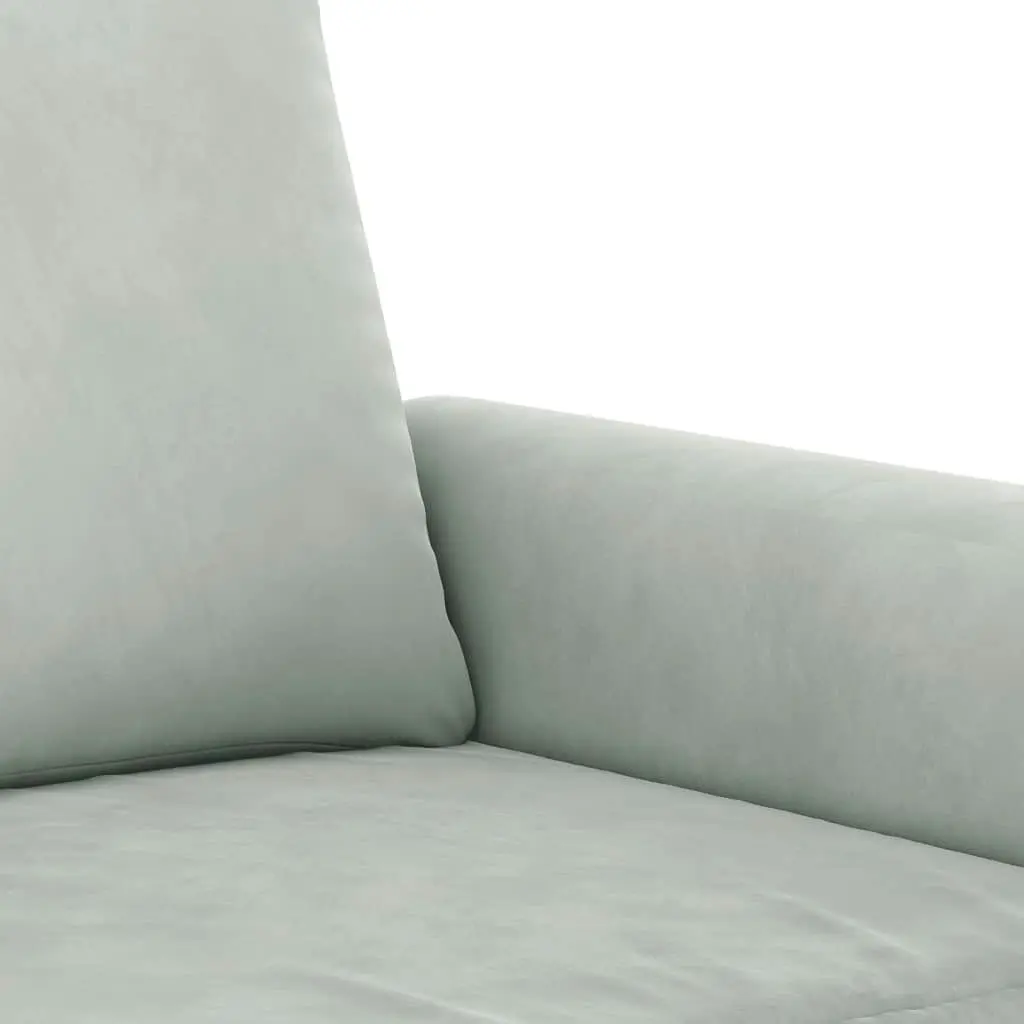 Sofa Chair Light Grey 60 cm Velvet 359509