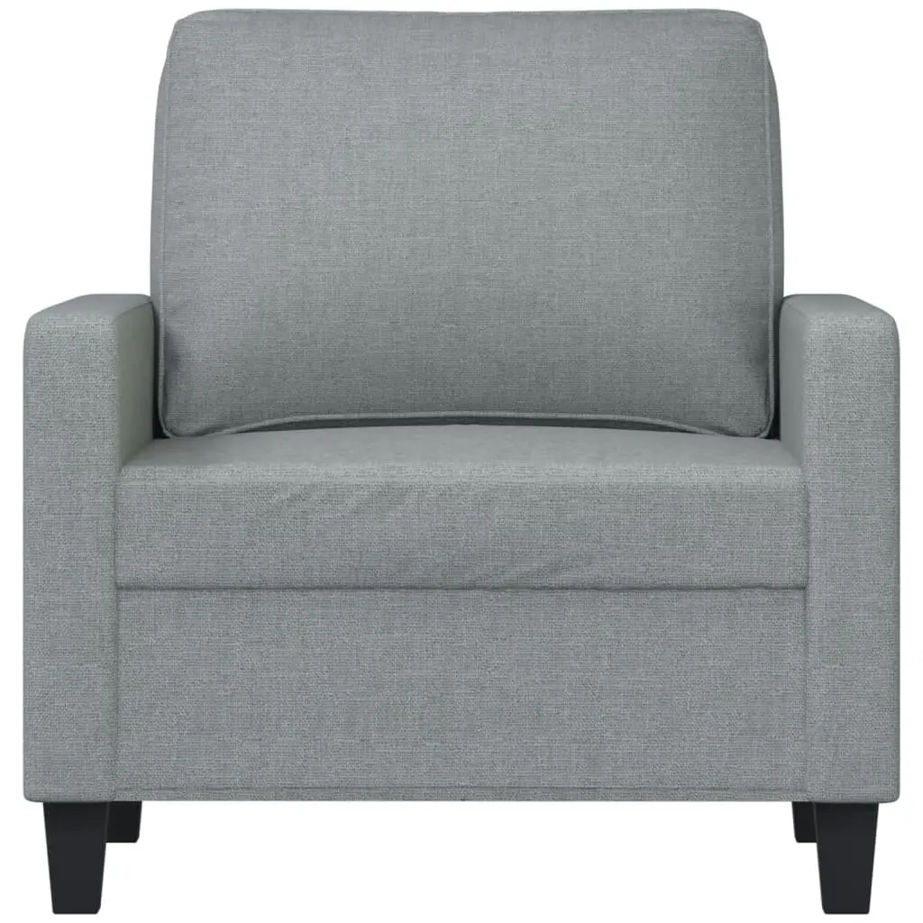 Sofa Chair Light Grey 60 cm Fabric 359147