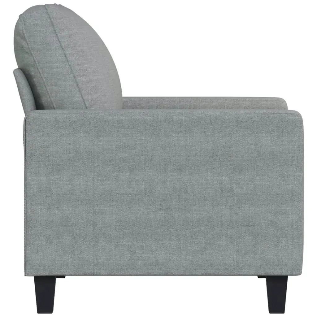 Sofa Chair Light Grey 60 cm Fabric 359147