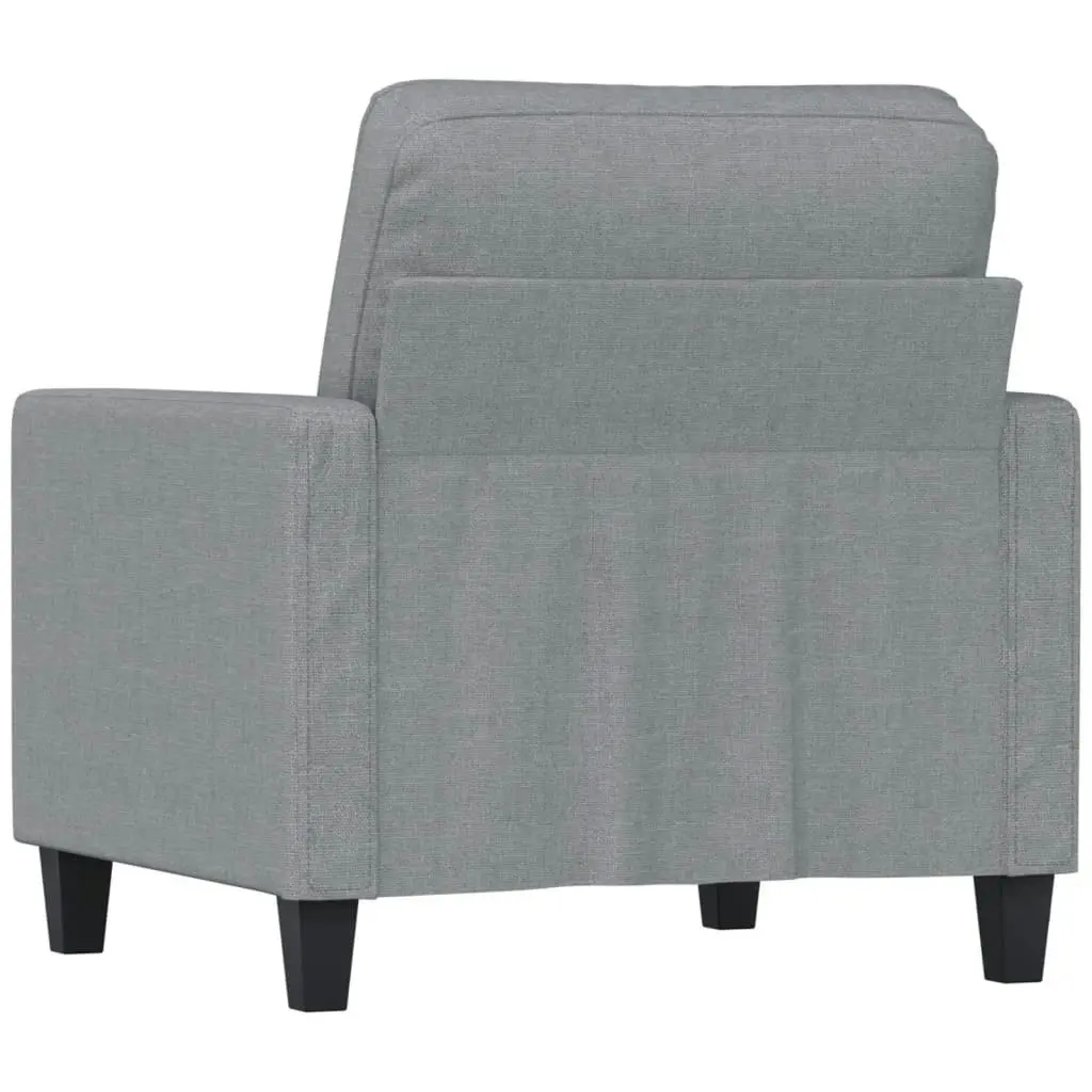 Sofa Chair Light Grey 60 cm Fabric 359147