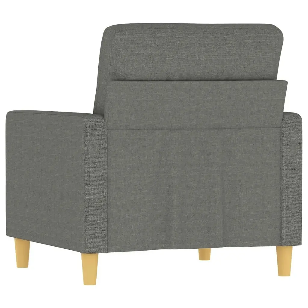 Sofa Chair Dark Grey 60 cm Fabric 348776