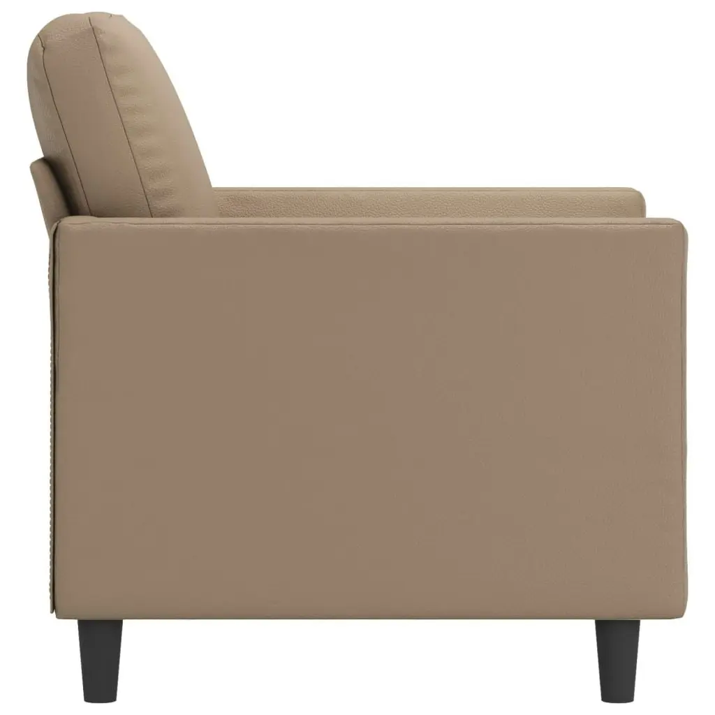 Sofa Chair Cappuccino 60 cm Faux Leather 359327