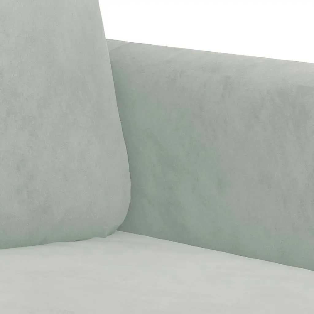 Sofa Chair Light Grey 60 cm Velvet 359422