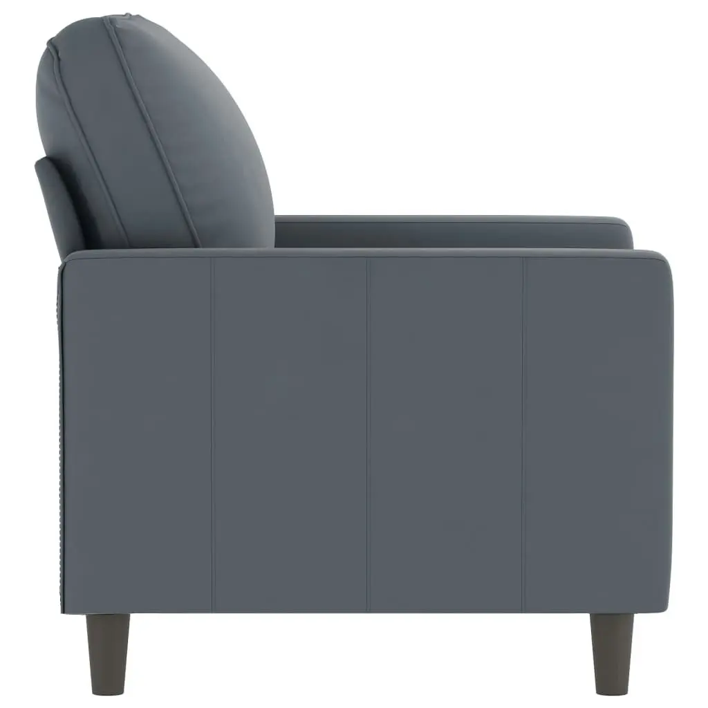 Sofa Chair Dark Grey 60 cm Velvet 359180