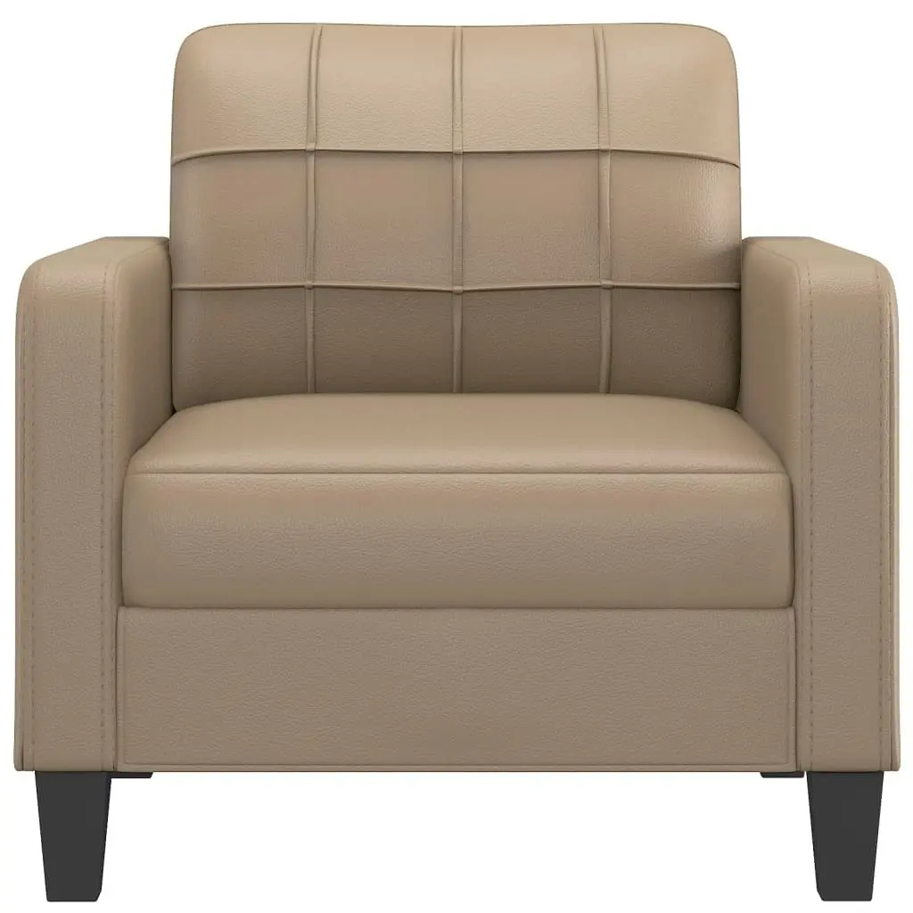 Sofa Chair Cappuccino 60 cm Faux Leather 359111