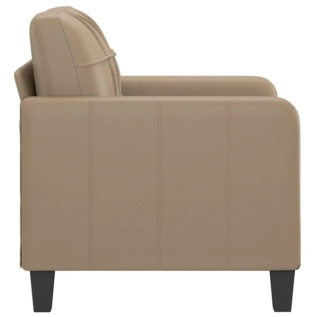 Sofa Chair Cappuccino 60 cm Faux Leather 359111