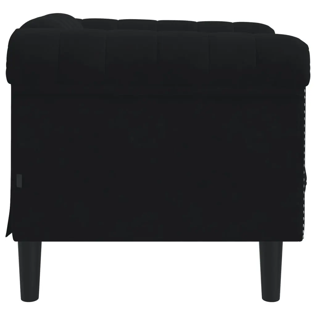 Sofa Chair Black Velvet 372570