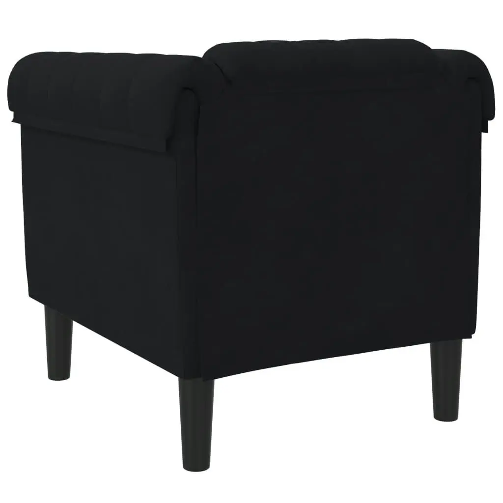 Sofa Chair Black Velvet 372570