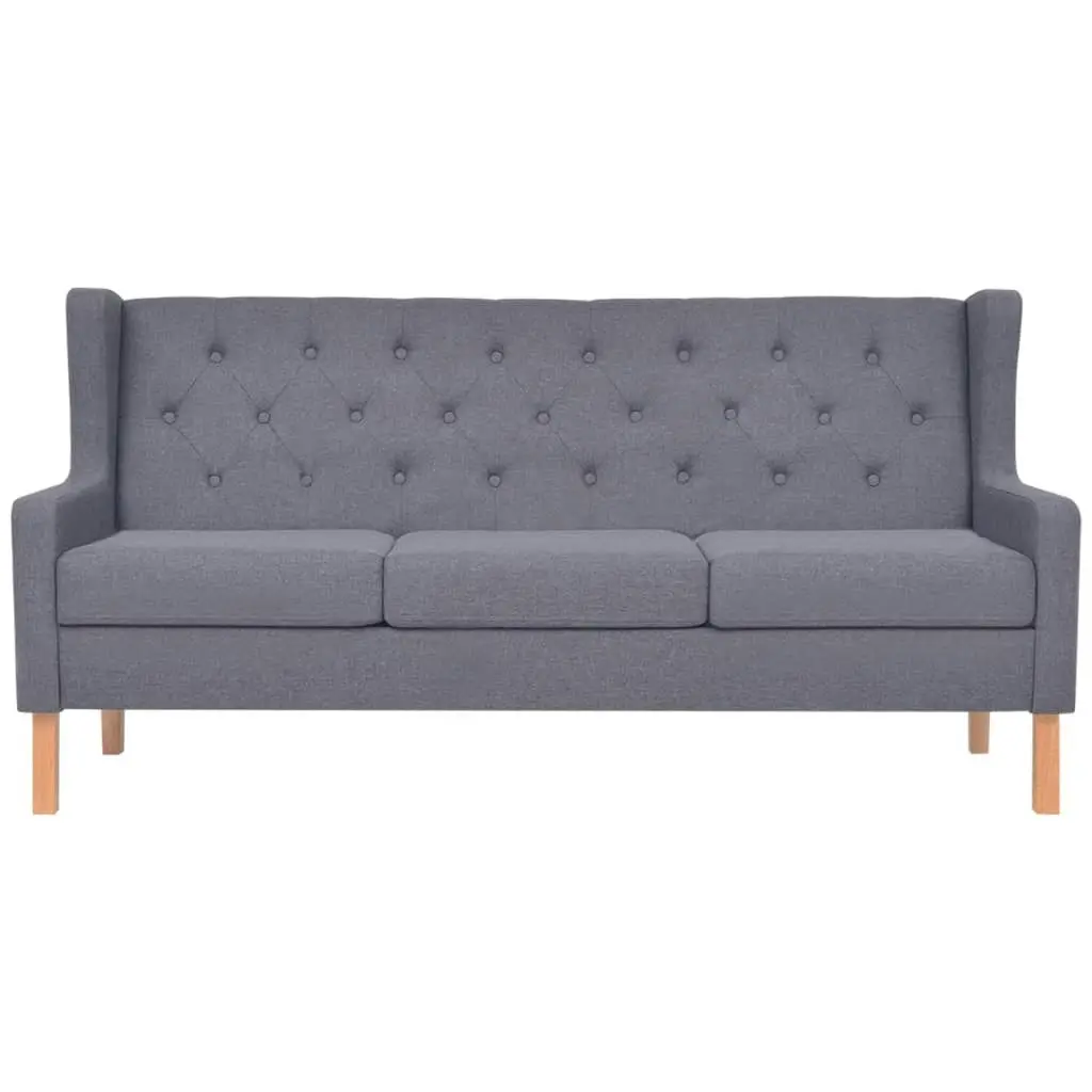 Sofa Set 3 Pieces Fabric Grey 274935