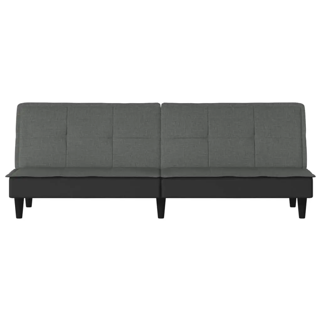 Sofa Bed Dark Grey Fabric 351914