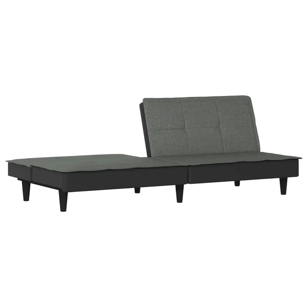 Sofa Bed Dark Grey Fabric 351914