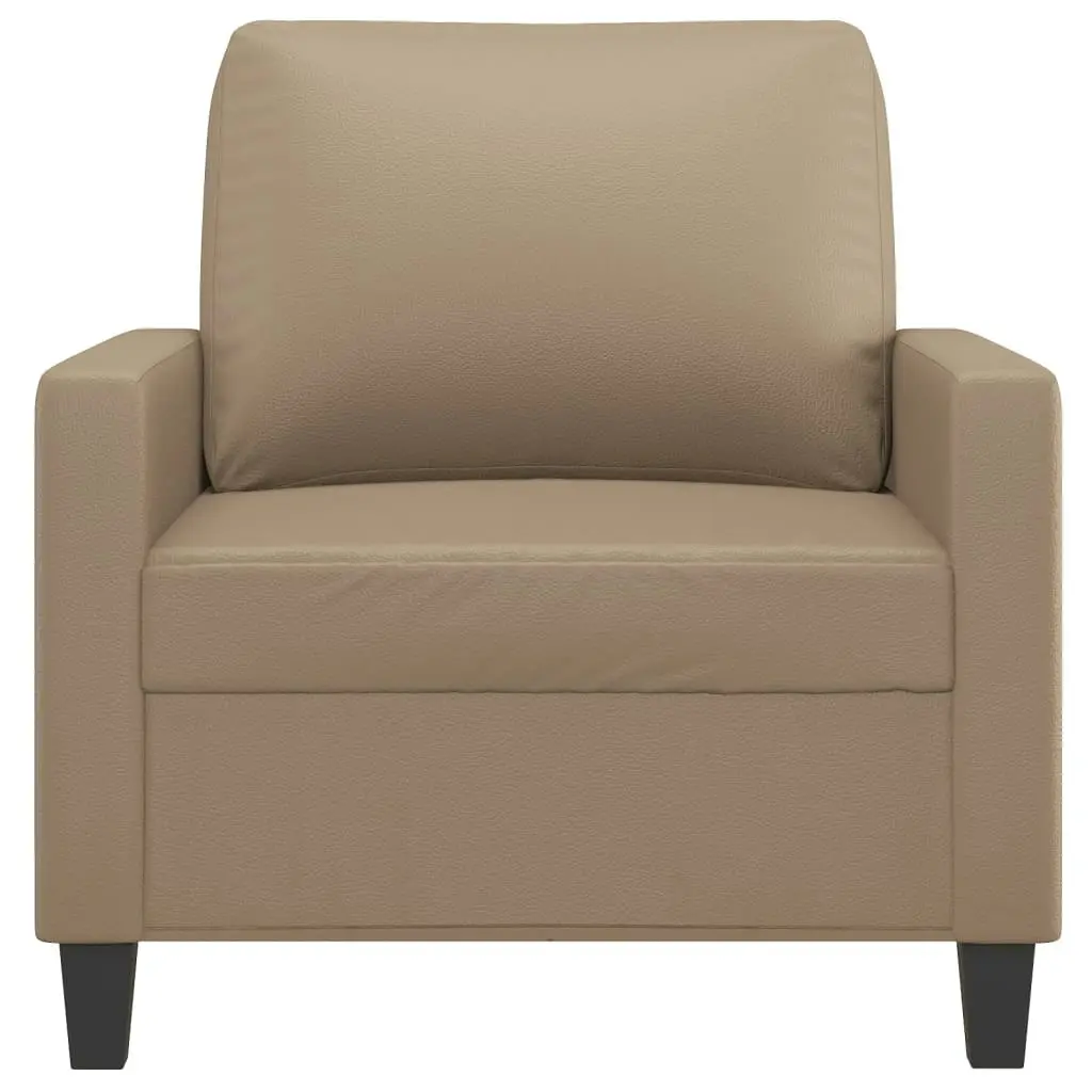 Sofa Chair Cappuccino 60 cm Faux Leather 359131