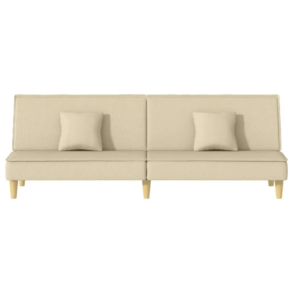 Sofa Bed Cream Fabric 351903