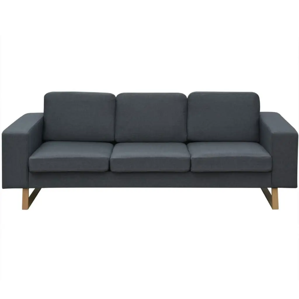 2-Seater and 3-Seater Sofa Set Dark Grey 273816