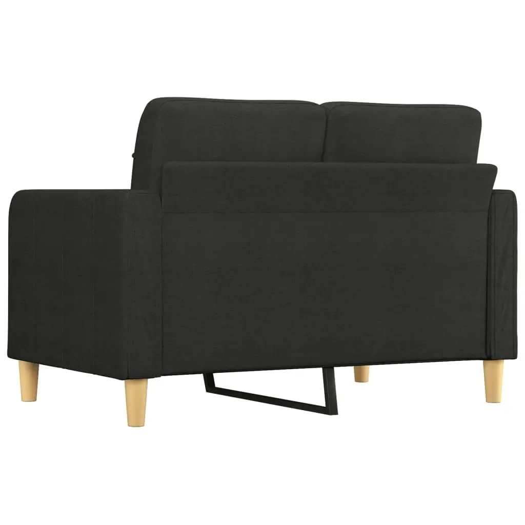 2-Seater Sofa Black 120 cm Fabric 359087