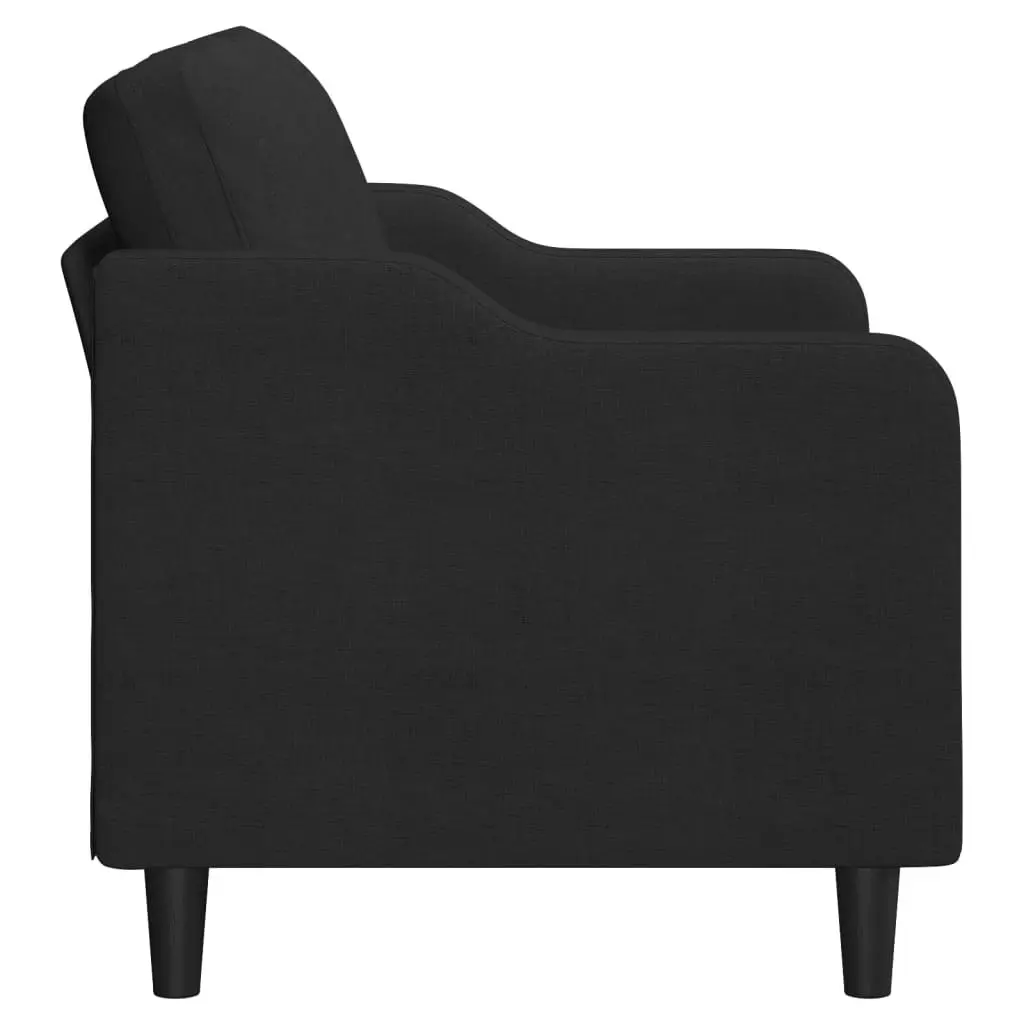 2-Seater Sofa Black 120 cm Fabric 359355