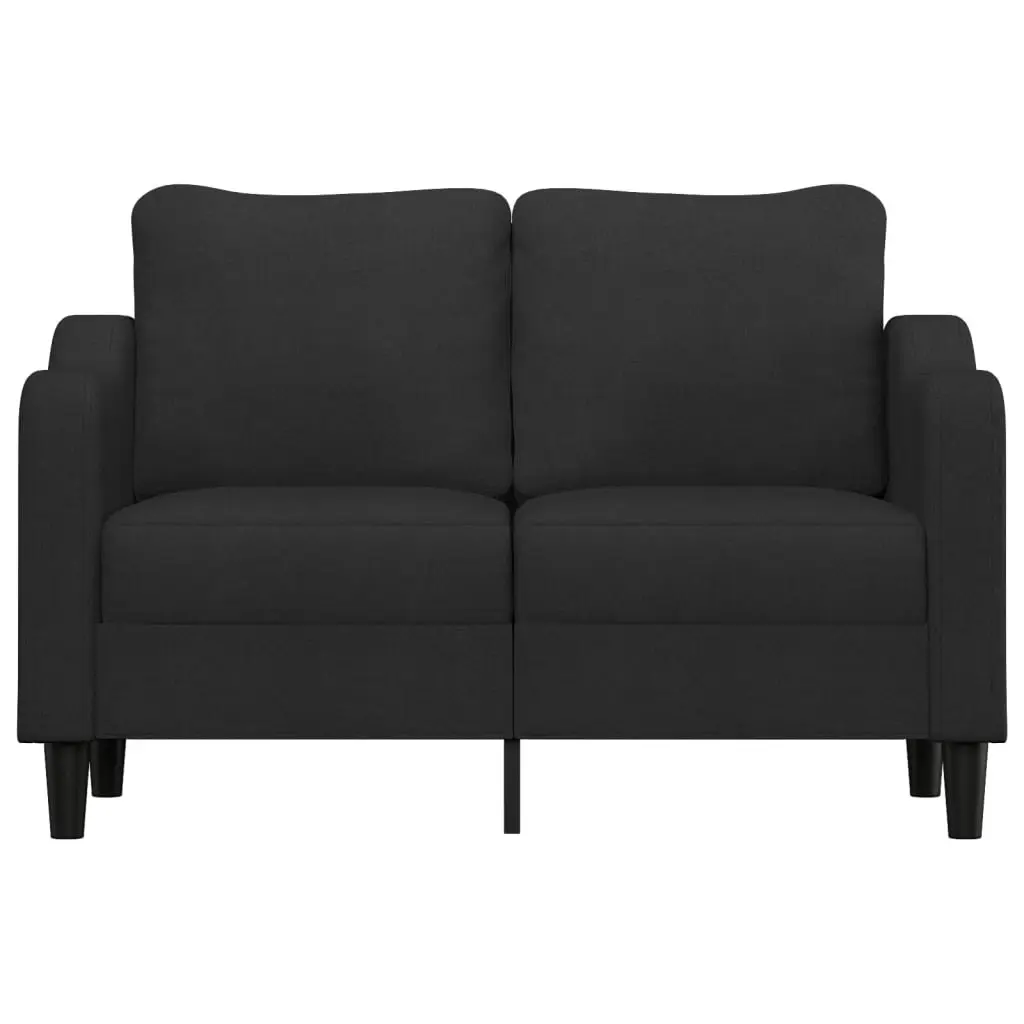 2-Seater Sofa Black 120 cm Fabric 359355