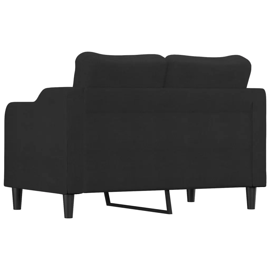 2-Seater Sofa Black 120 cm Fabric 359355