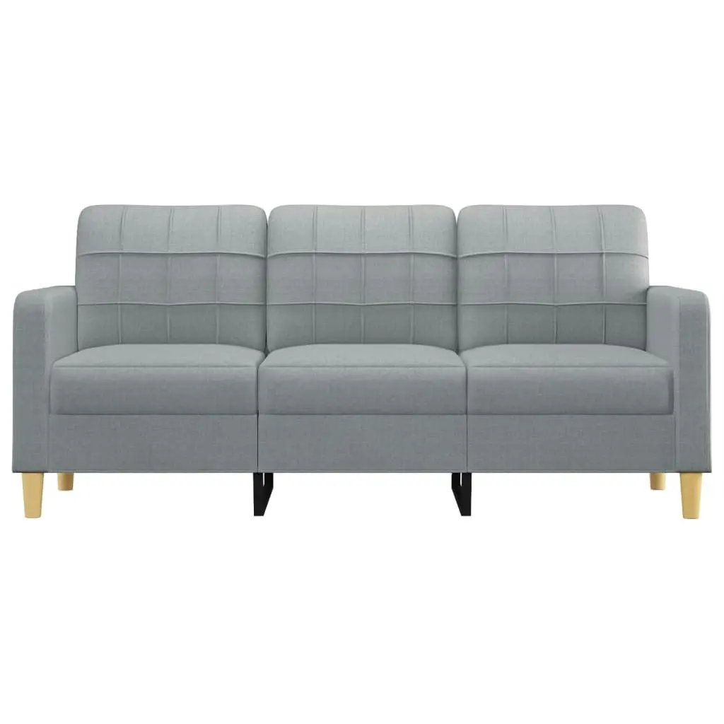 3-Seater Sofa Light Grey 180 cm Fabric 359099