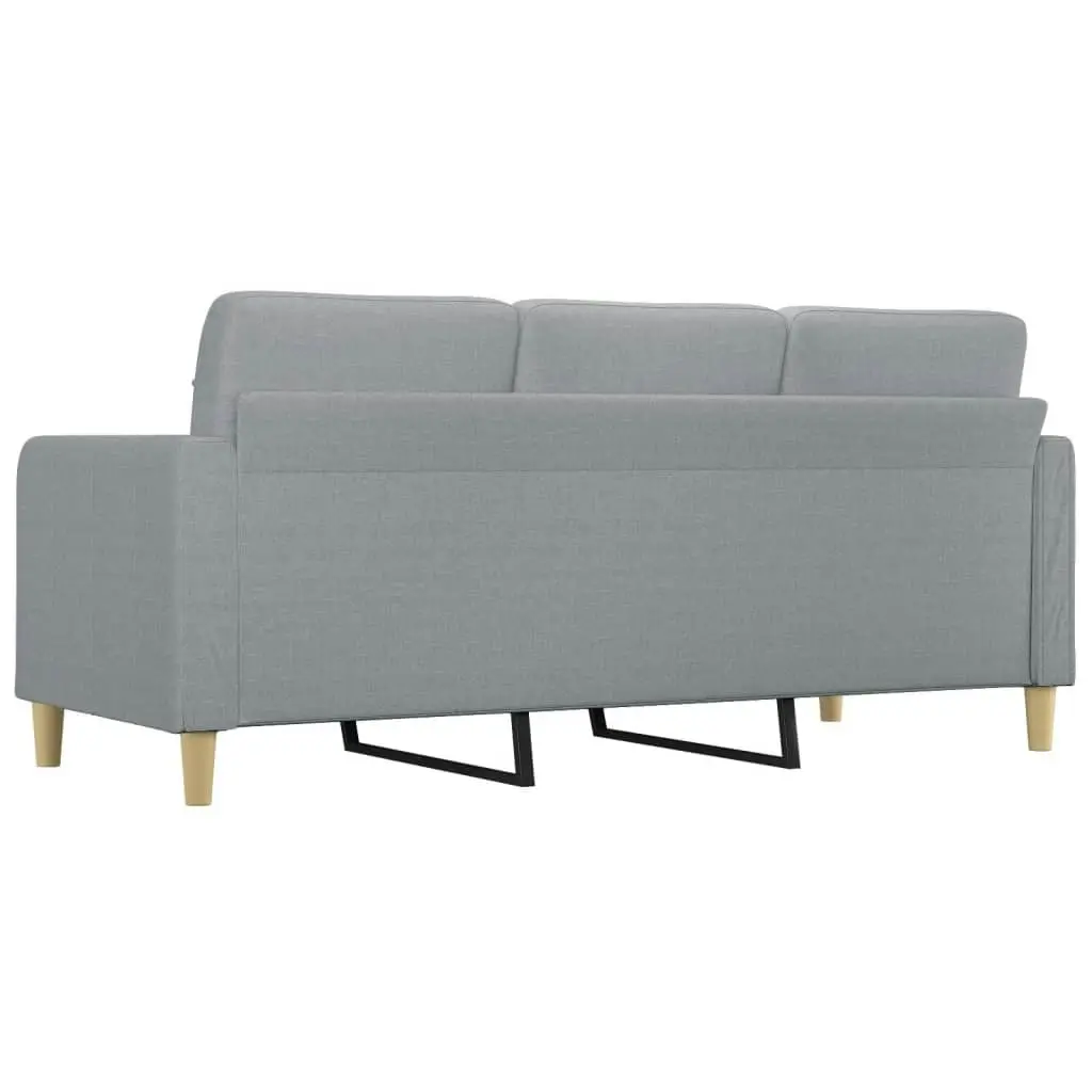 3-Seater Sofa Light Grey 180 cm Fabric 359099