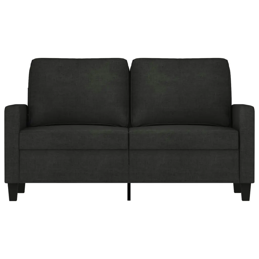 2-Seater Sofa Black 120 cm Fabric 359159