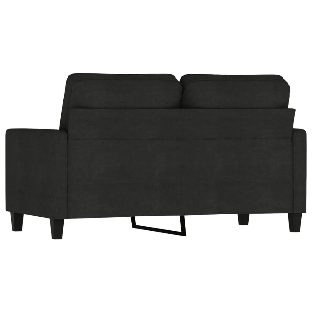 2-Seater Sofa Black 120 cm Fabric 359159