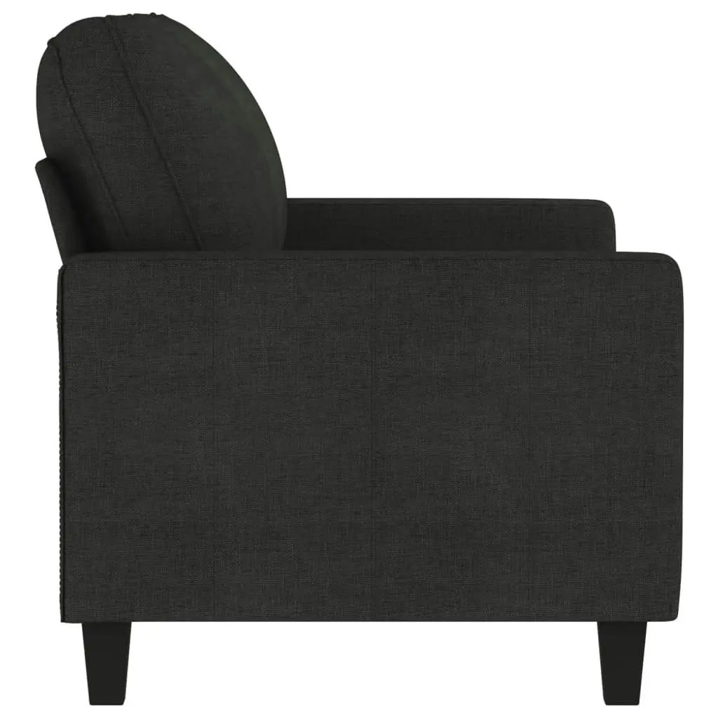 2-Seater Sofa Black 120 cm Fabric 359159