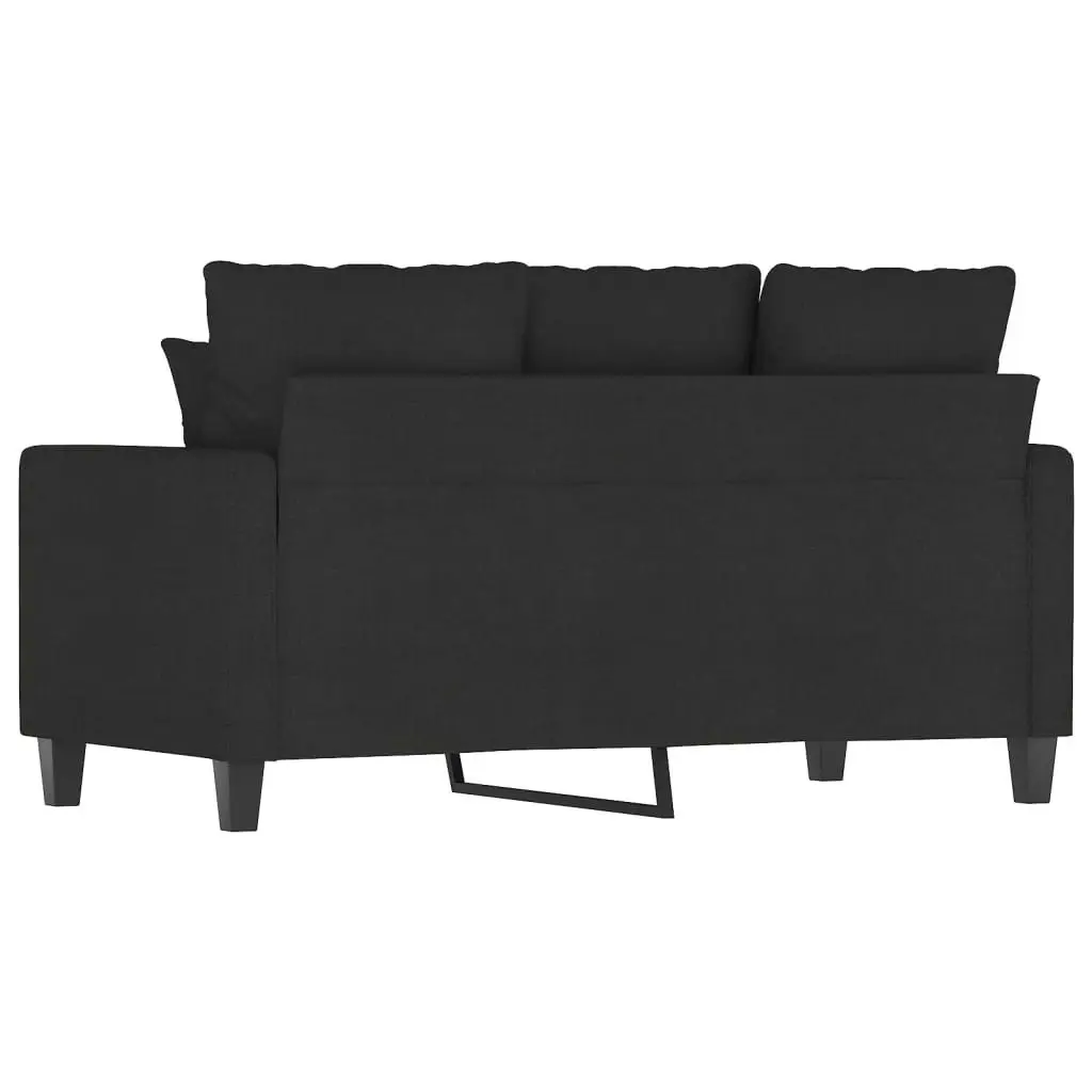 2-Seater Sofa Black 120 cm Fabric 359263