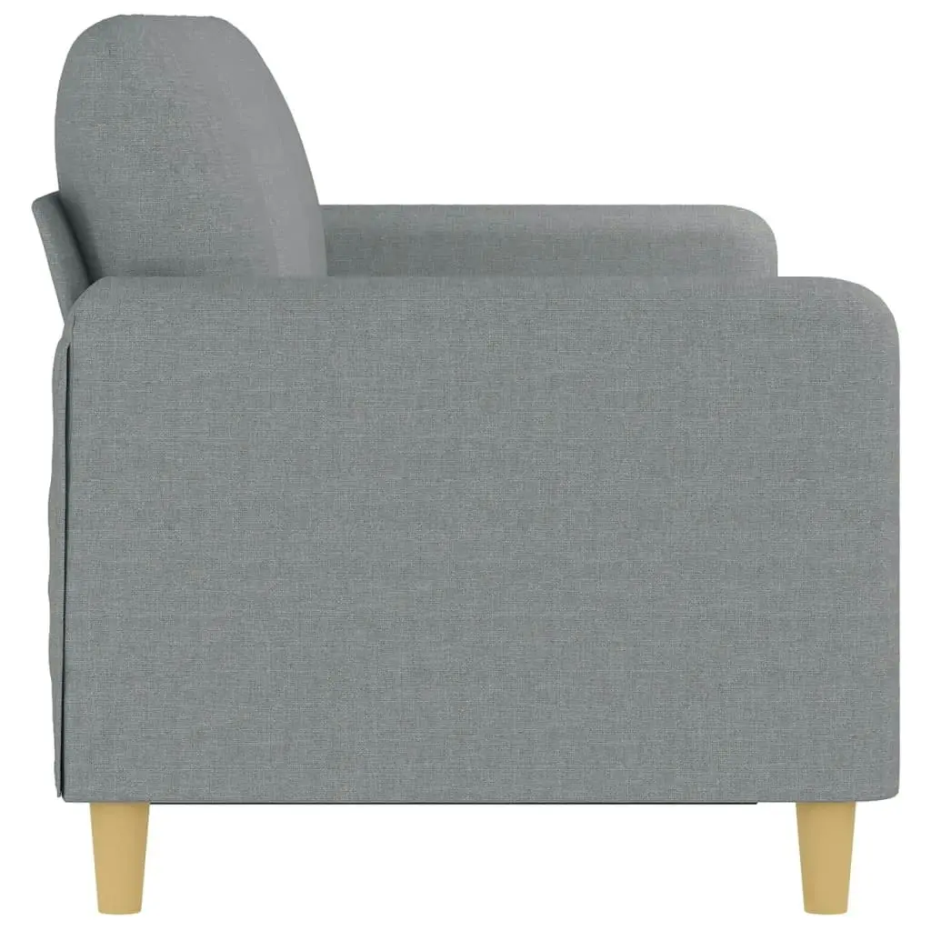 3-Seater Sofa Light Grey Fabric 180 cm 359486