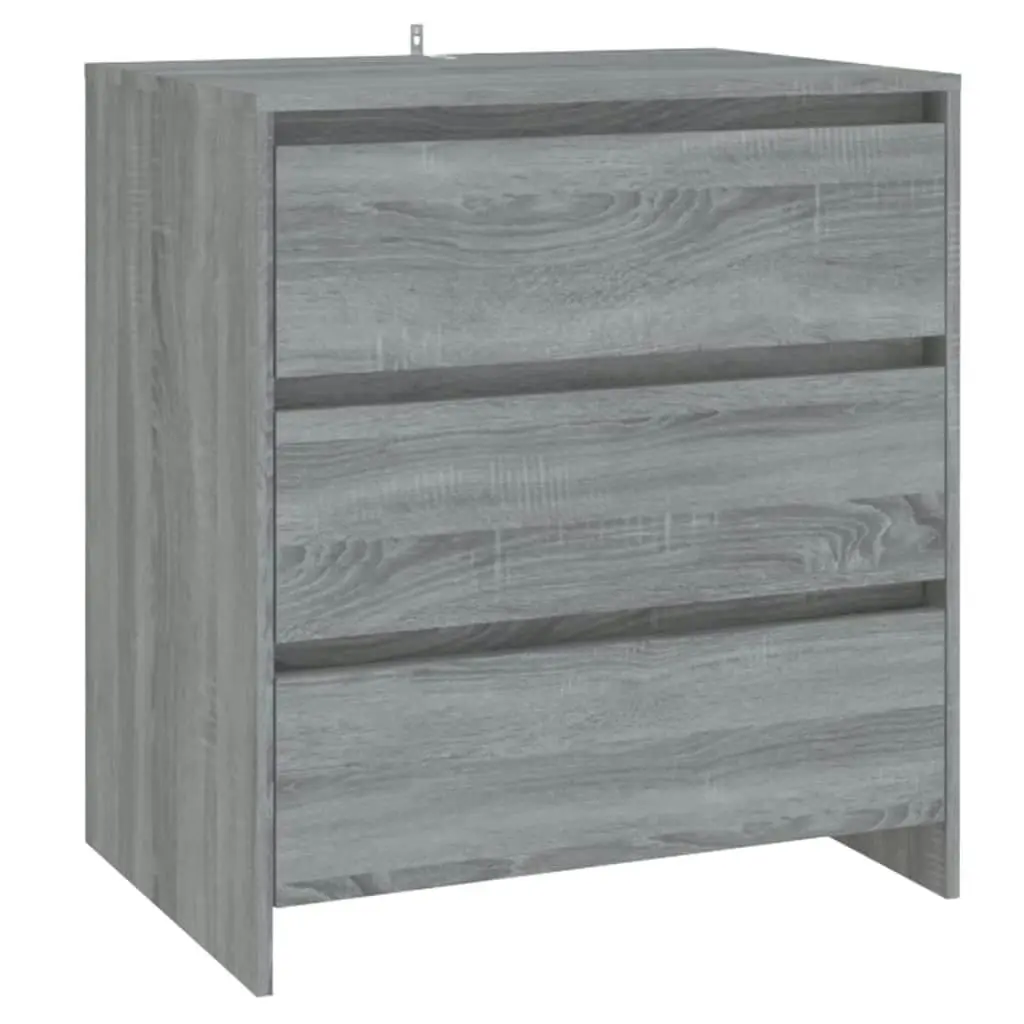 2 Piece Sideboard Grey Sonoma Engineered Wood 3098063