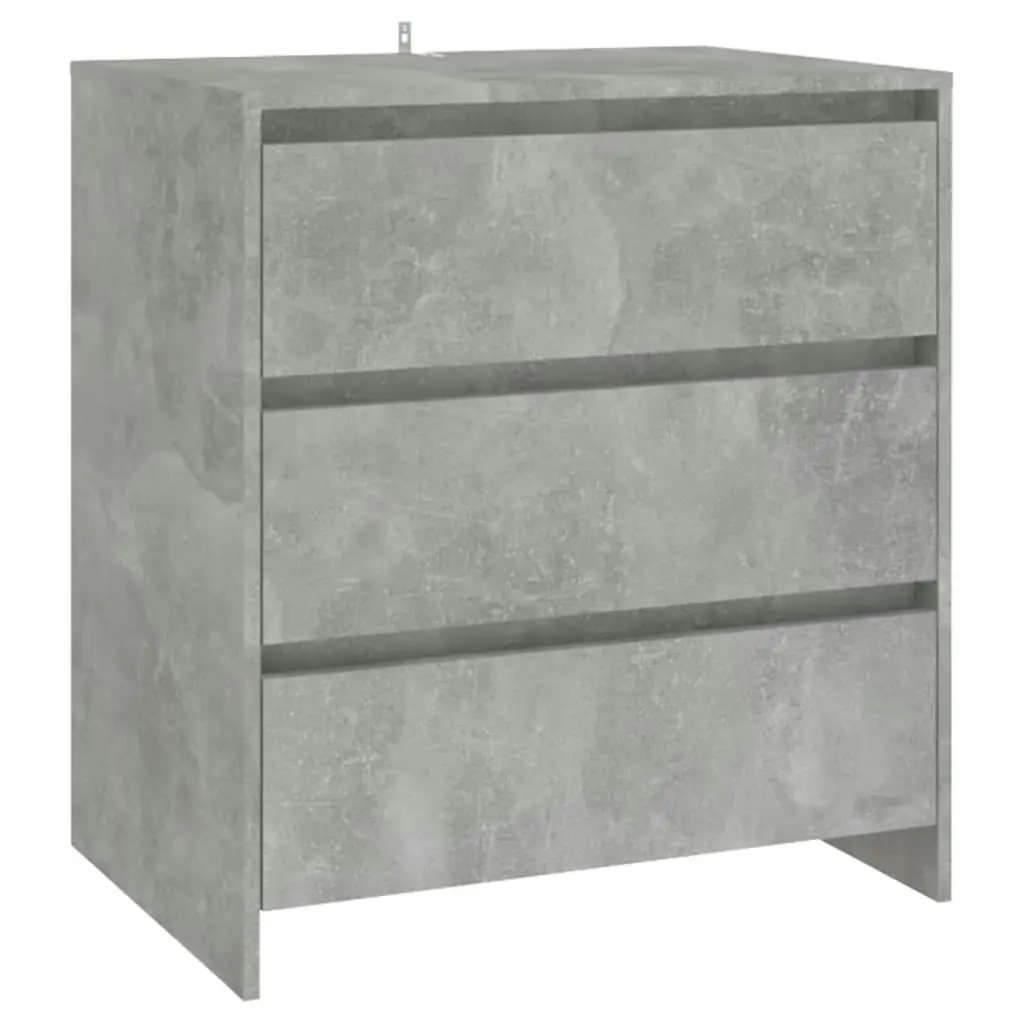 2 Piece Sideboard Concrete Grey Engineered Wood 3098060