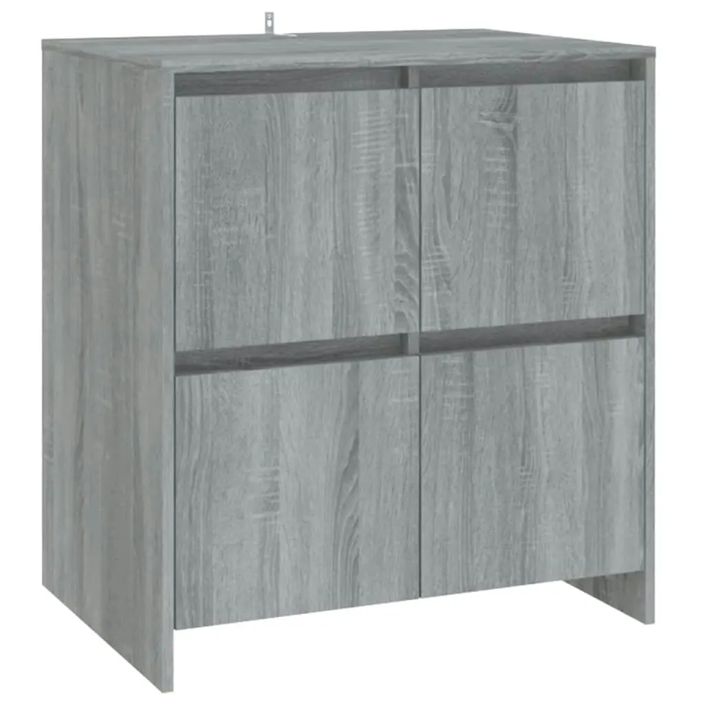 2 Piece Sideboard Grey Sonoma Engineered Wood 3098087