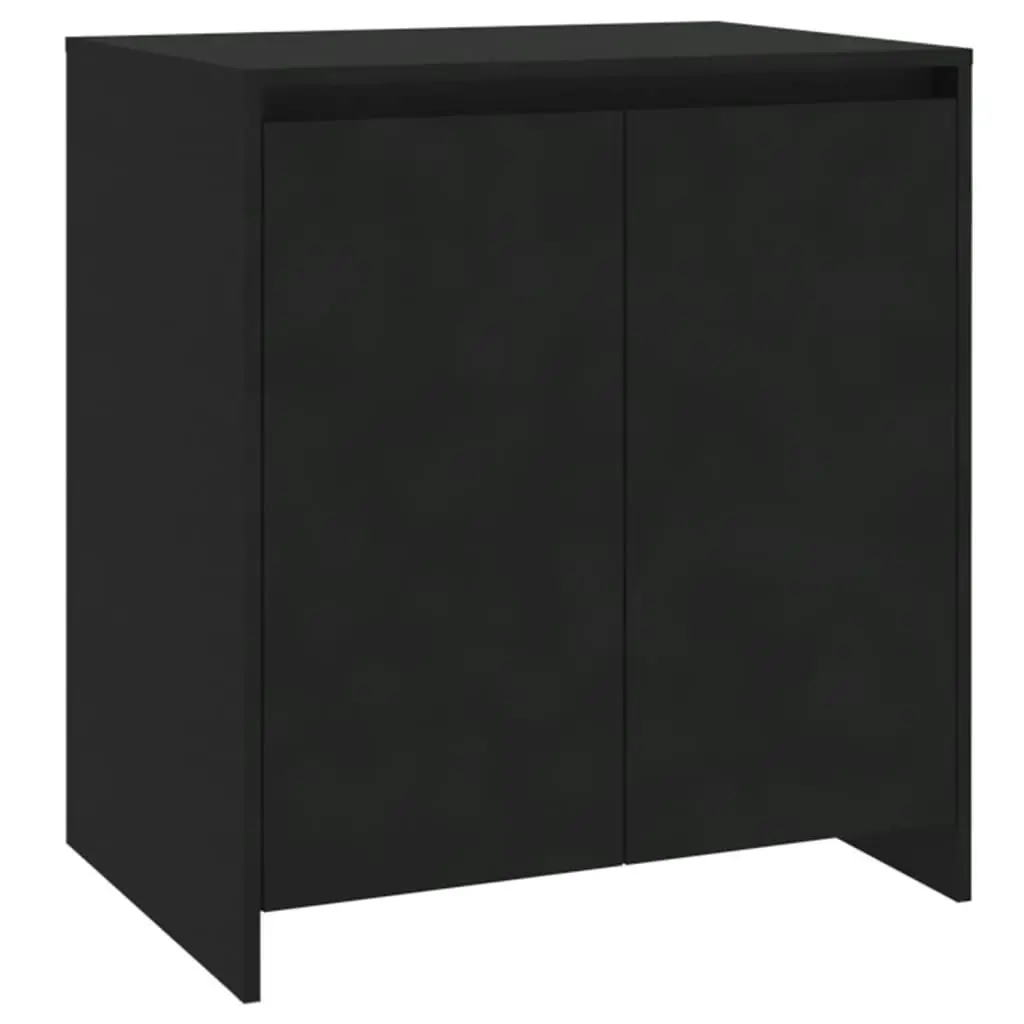 2 Piece Sideboard Black Engineered Wood 3098058