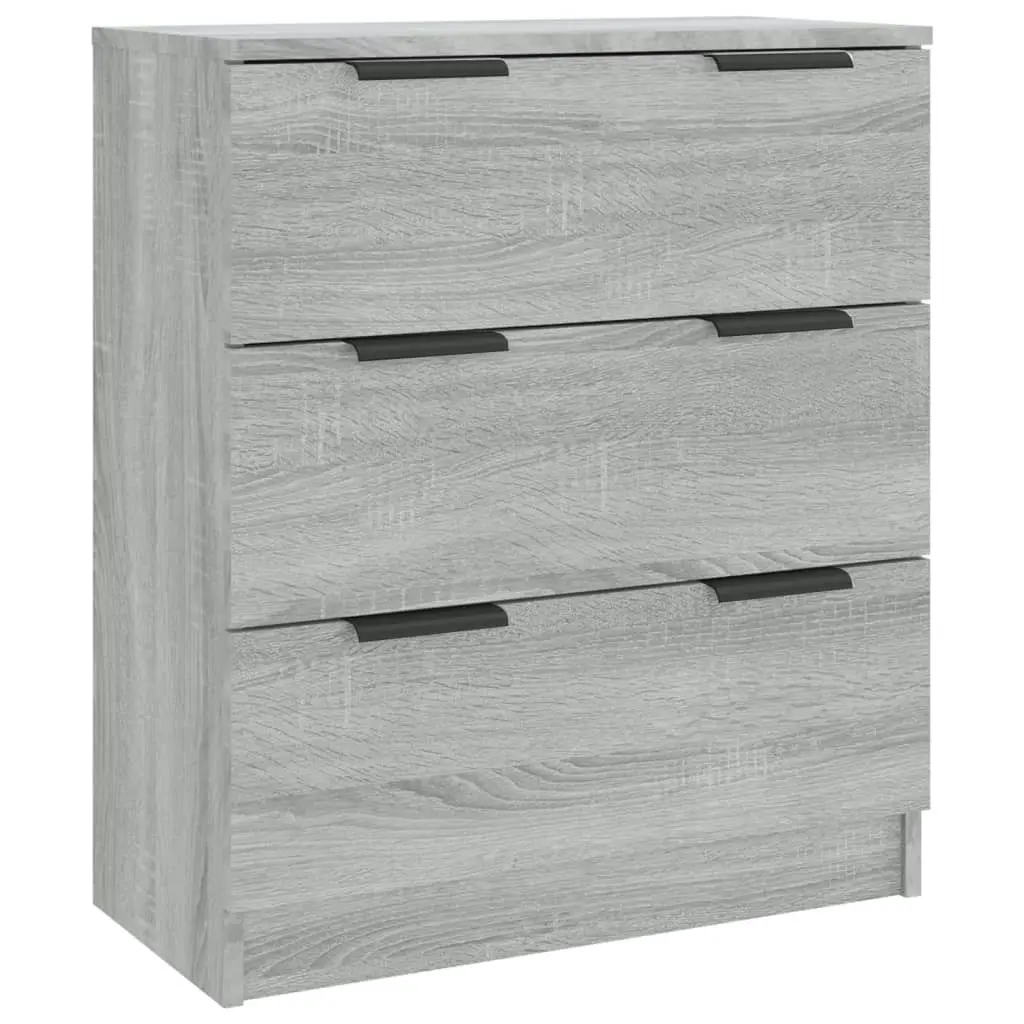 3 Piece Sideboards Grey Sonoma Engineered Wood 3115786