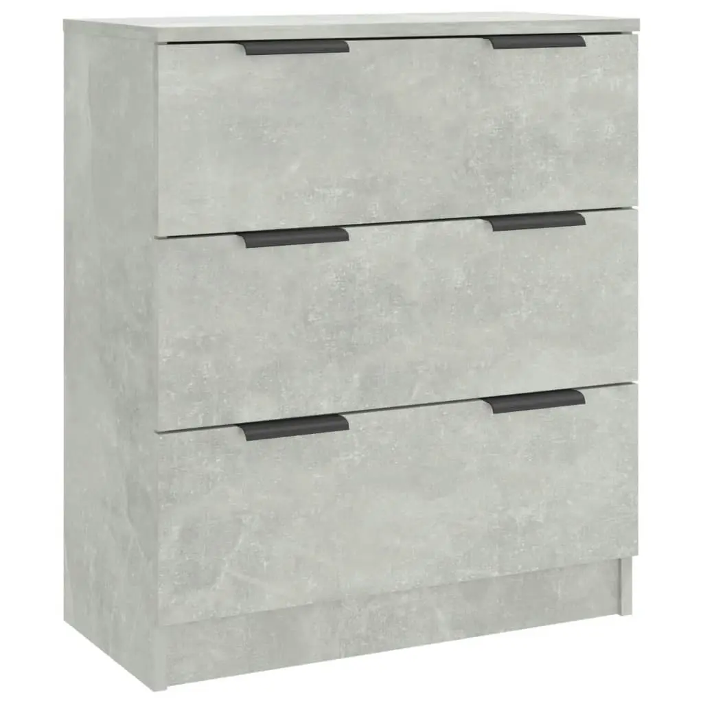 3 Piece Sideboards Concrete Grey Engineered Wood 3115783