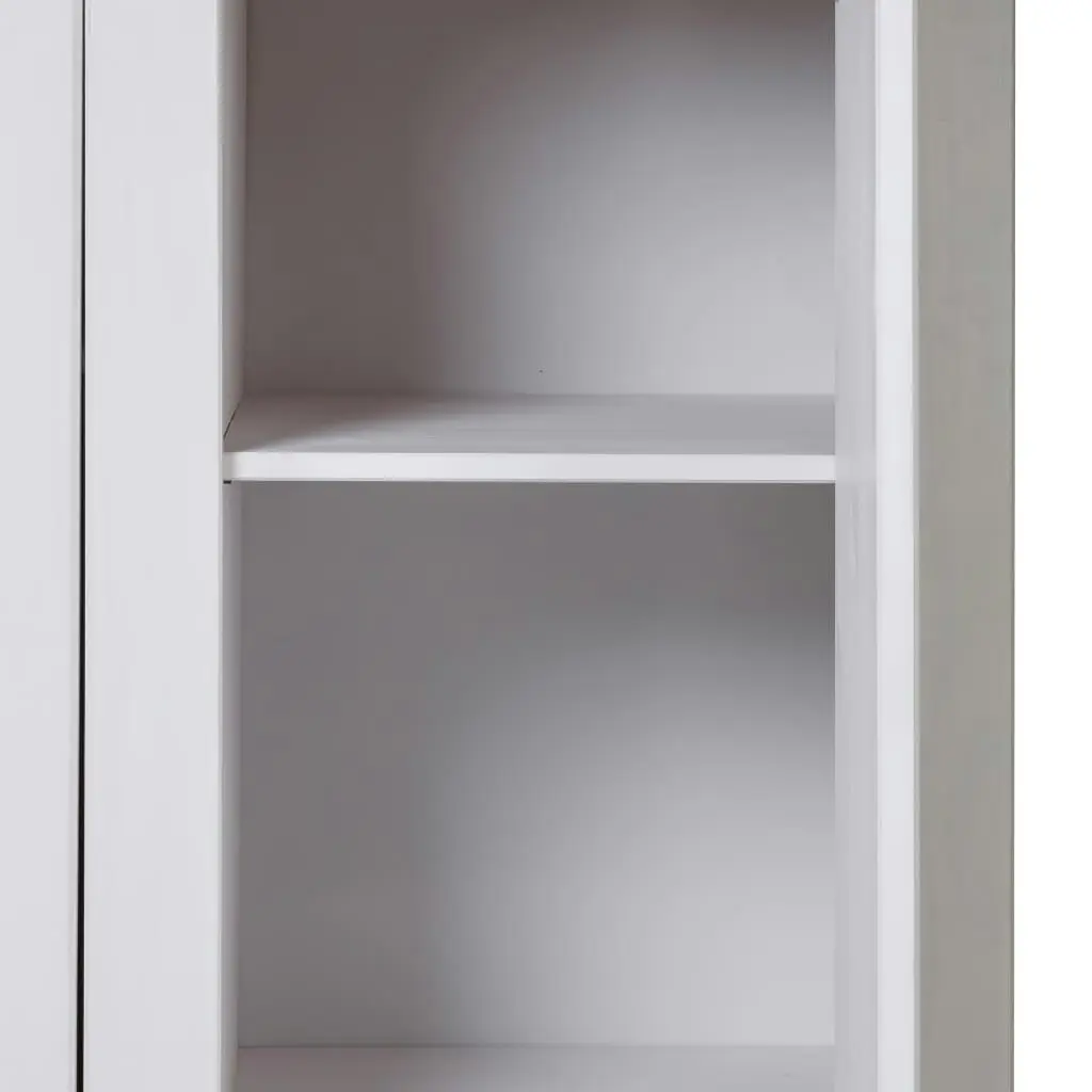 3-Door Wardrobe White 118x50x171.5 cm Pine Panama Range 282663