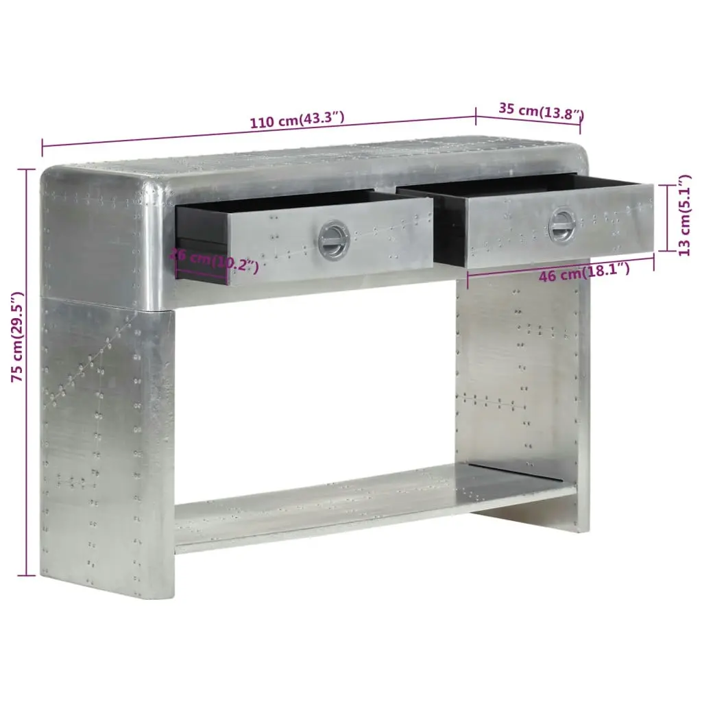 Aviator Sideboard 110x35x75 cm Metal 320640