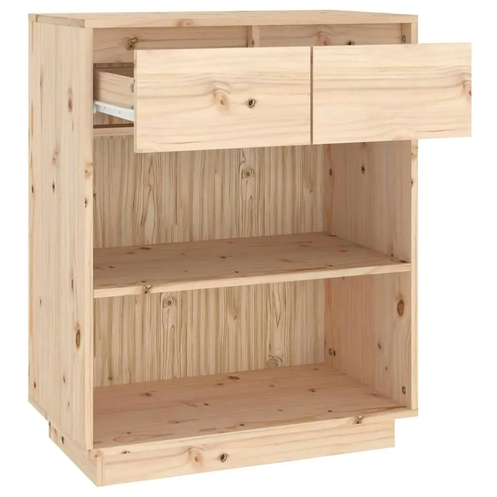 Console Cabinet 60x34x75 cm Solid Wood Pine 813834