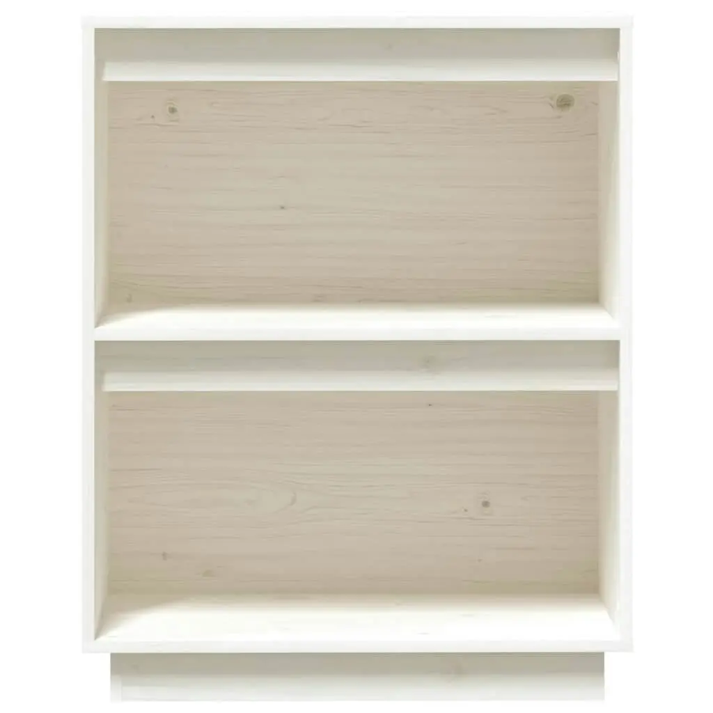 Console Cabinet White 60x34x75 cm Solid Wood Pine 813820