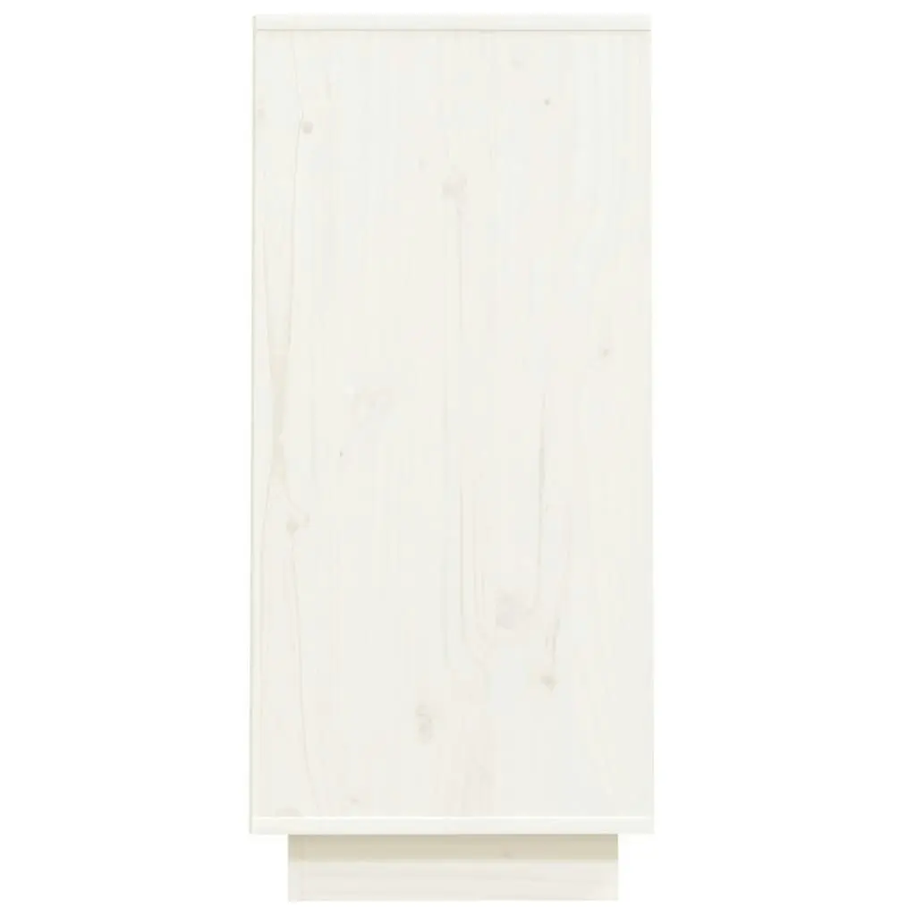 Console Cabinet White 60x34x75 cm Solid Wood Pine 813820