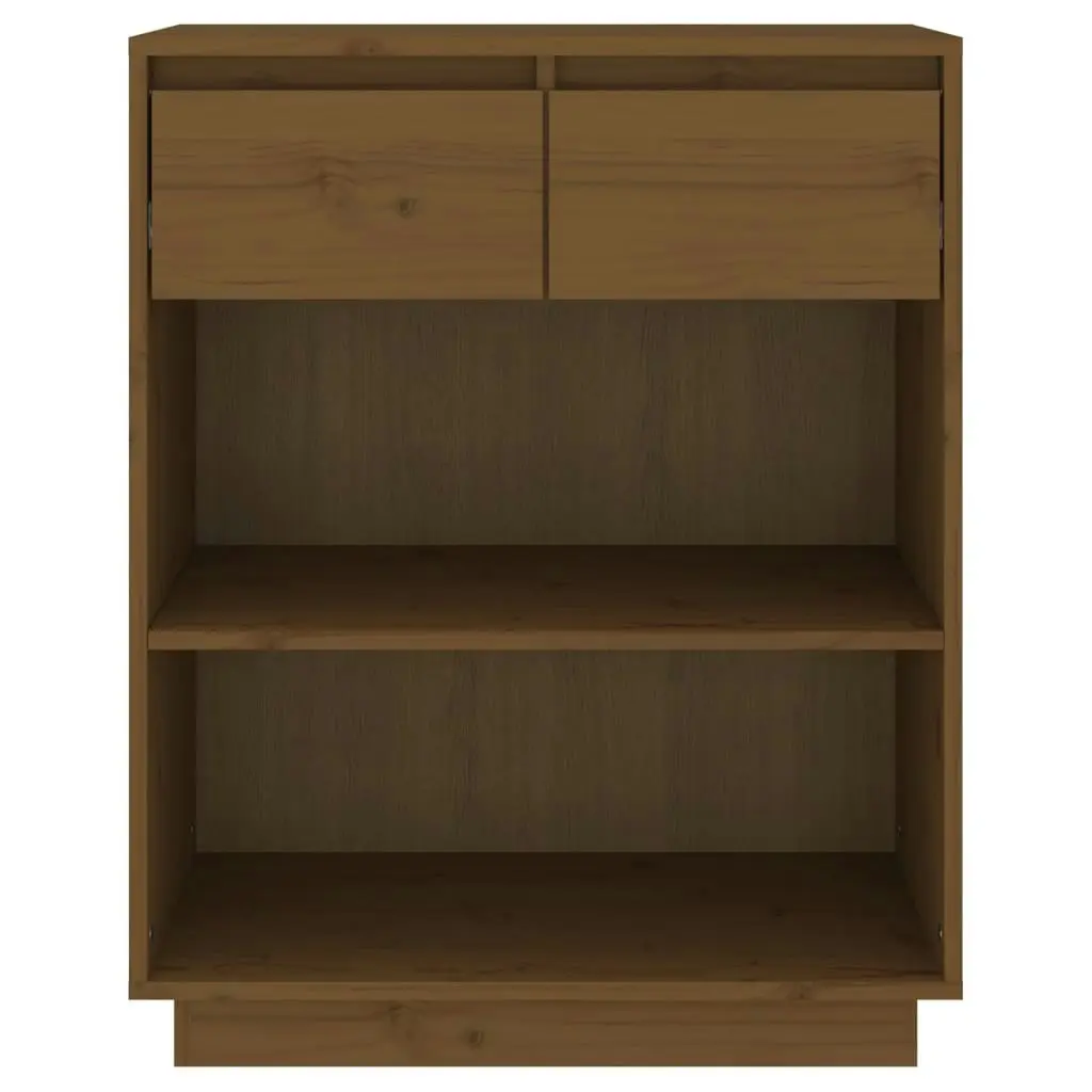 Console Cabinet Honey Brown 60x34x75 cm Solid Wood Pine 813837